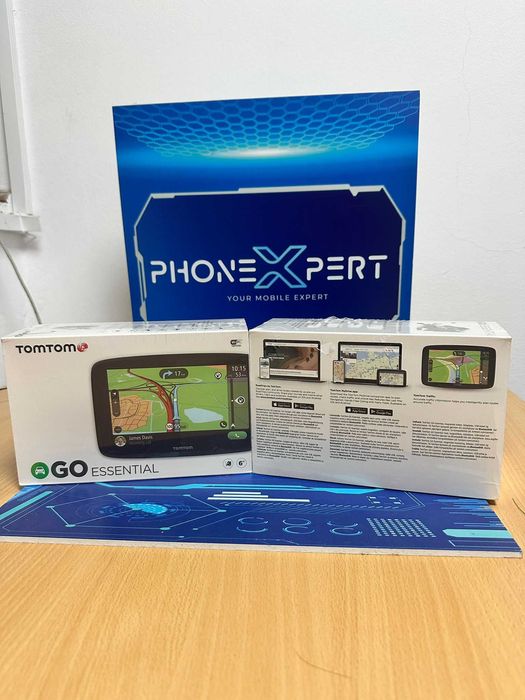 TomTom Go Essential – Sistem de navigație GPS Europe, Wi-Fi, nou