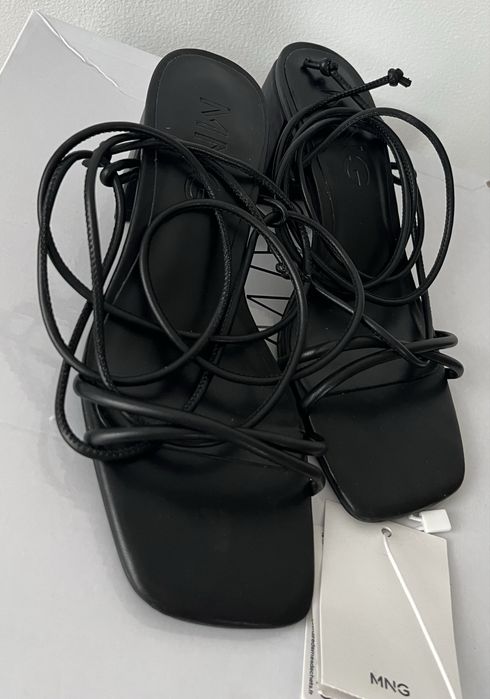 Sandale cu toc și barete Mango, mărimea 35