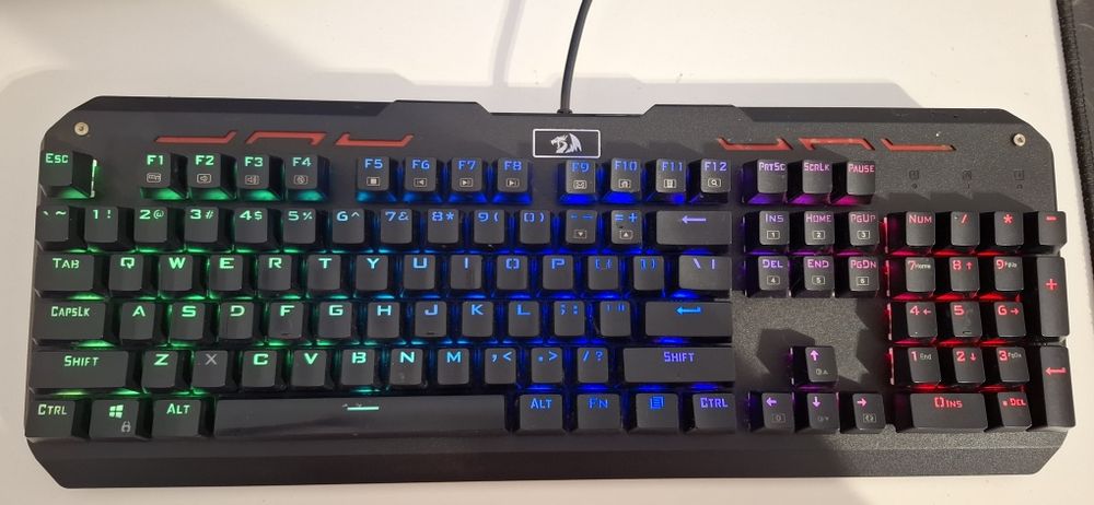 Tastatura gaming mecanica Redragon Varuna K559 RGB, iluminare RGB, full anti-ghosting, USB, negru