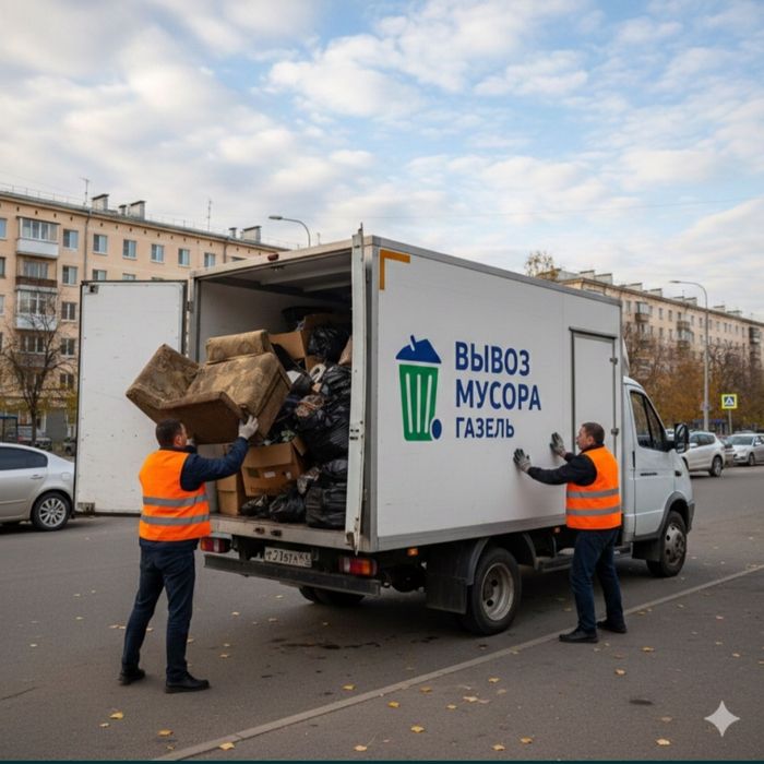 Вывоз мусора, вывоз мебели, вывоз строимусора. Газель!