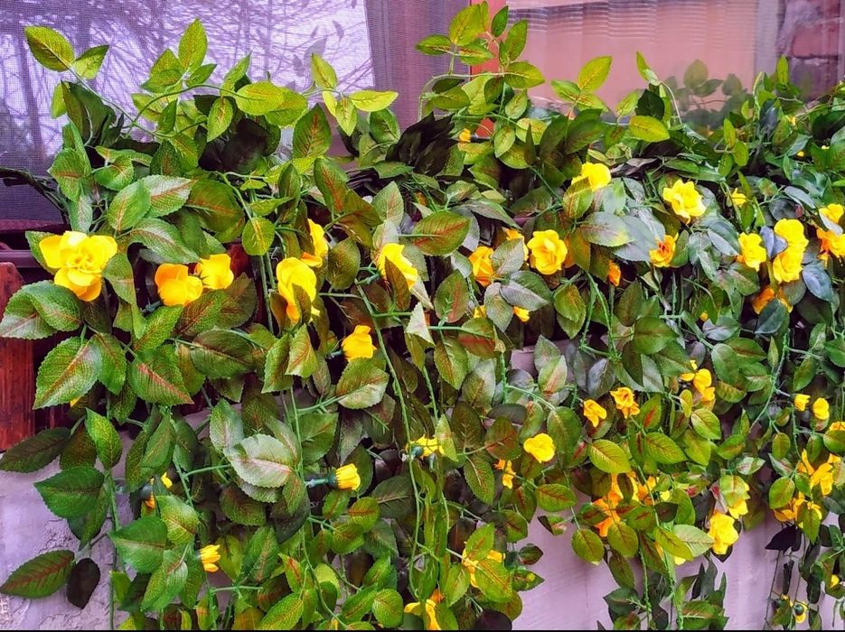 Изкуствени цветя на сноп с UV