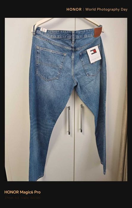 Tommy Hilfiger Scanton Slim Jeans – Albastru cu rupturi
