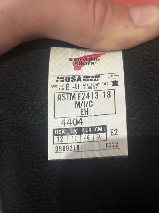 Ред винг 45,46 размер тшо спец обувь red wing