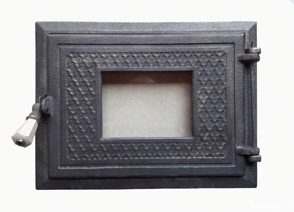 Usa soba deschidere mare pe latime 35x26 Usa cuptor sticla, geam,fonta