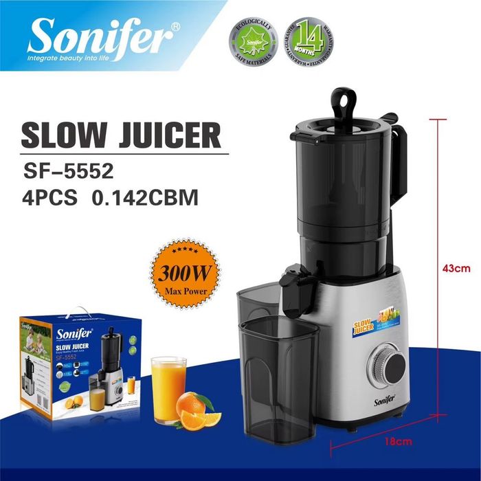 Шнековая соковыжималка Hofmann Sonifer Kitchen Duvel DL-7008