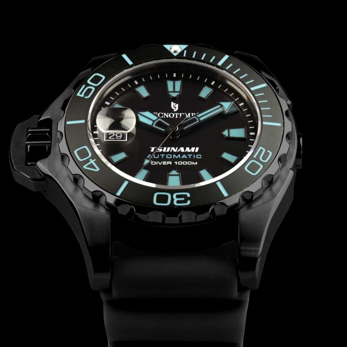 Автоматичен професионален водолазен часовник 1000M "Tsunami"