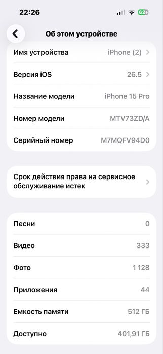 iPhone 15 PRO/512гб/93%