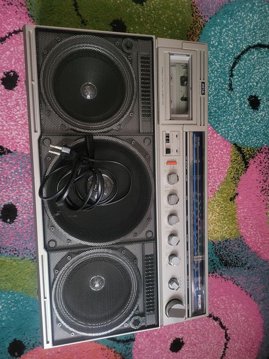 Philips D 8444 power player radio casetofon vechi functional