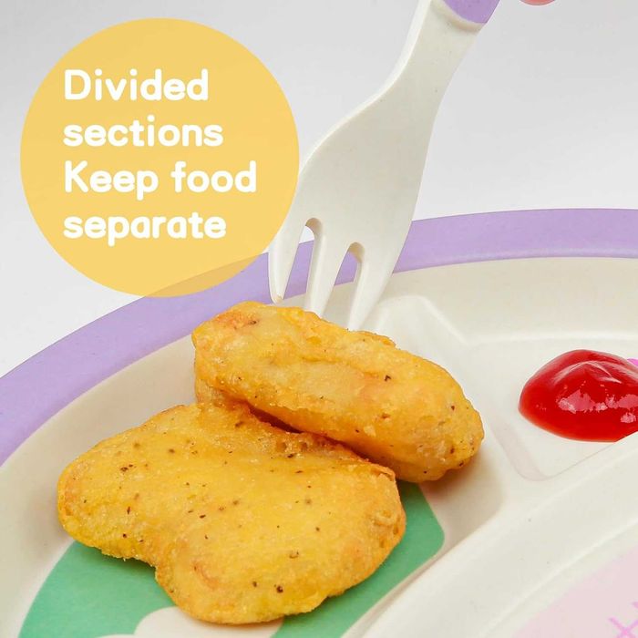 Детски комплект за хранене Bamboo Butterfly прибори за хранене