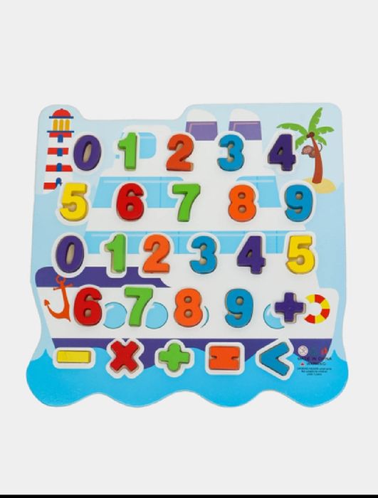 Деревянные цифры , сортер для малышей