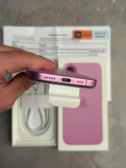 НОВ! 48 МЕС ГАРАНЦИЯ! Phone 16 Лизинг от 26€/мес pink 128GB розов