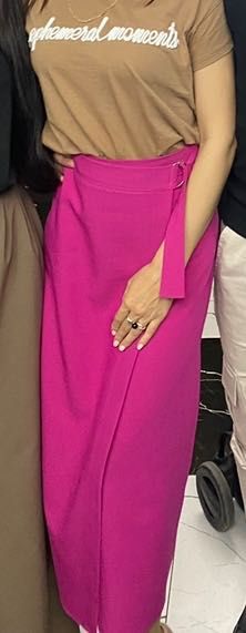 Длинная юбка на запахе