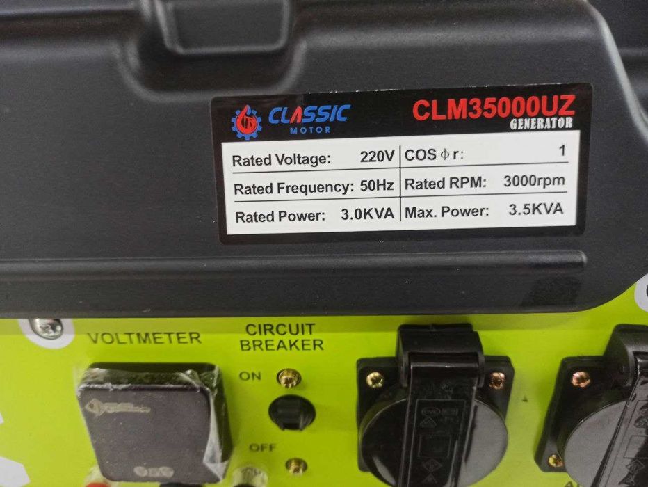Generator CLM 3500 UZ YANGI