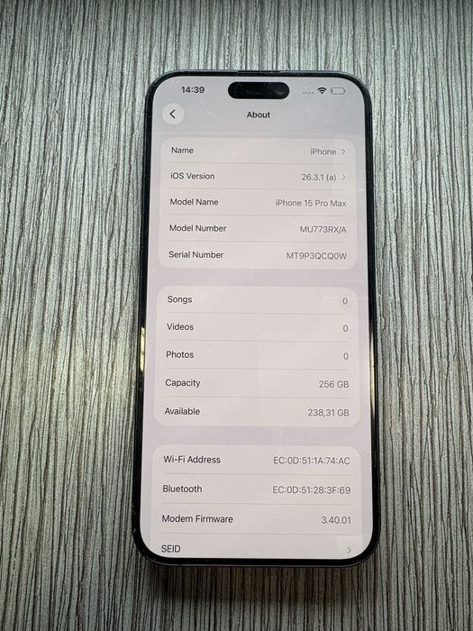 Apple Iphone 15 Pro Max 86%