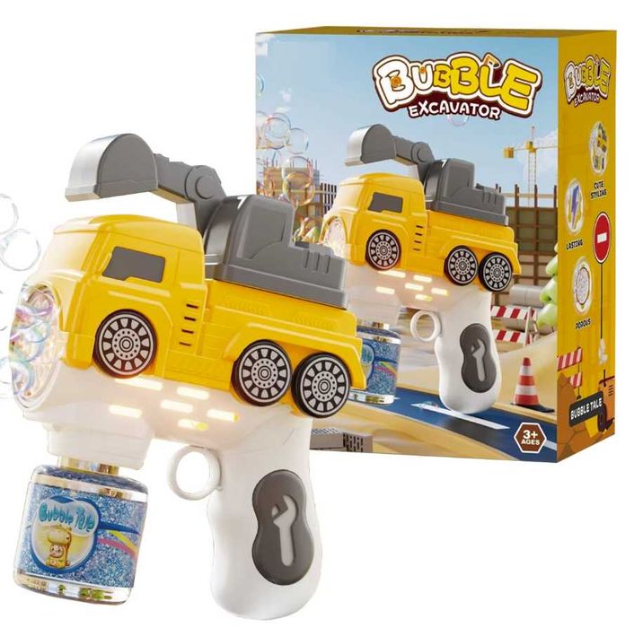 Pistol Baloane de Sapun cu Rezervor Pompieri/Politie/Unicorn/Betoniera