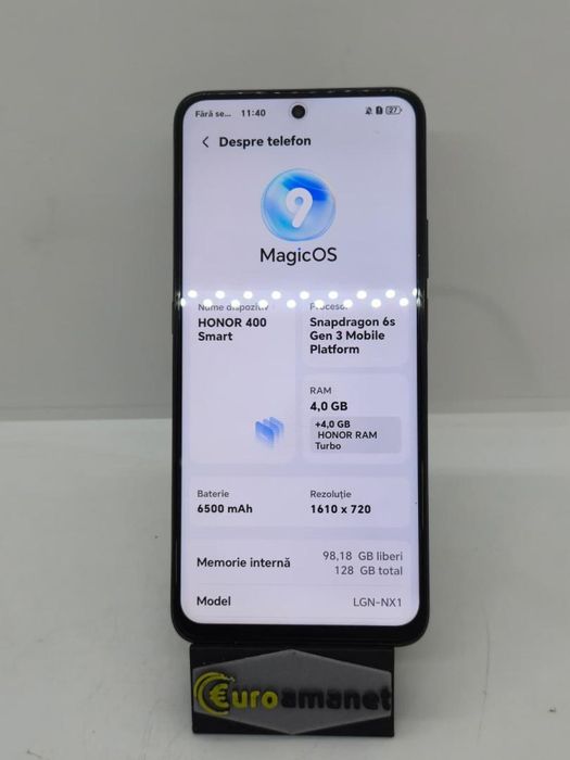 Telefon mobil Honor 400 Smart, 5G, Dual SIM, 128GB, 4GB RAM, -A-