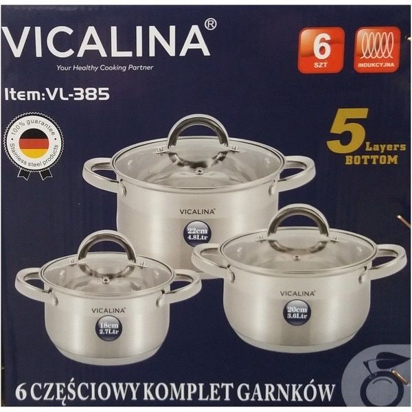 Кастрюли Викалина набор в широм ассортименте