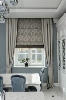 Химчистка римских штор и тюля.