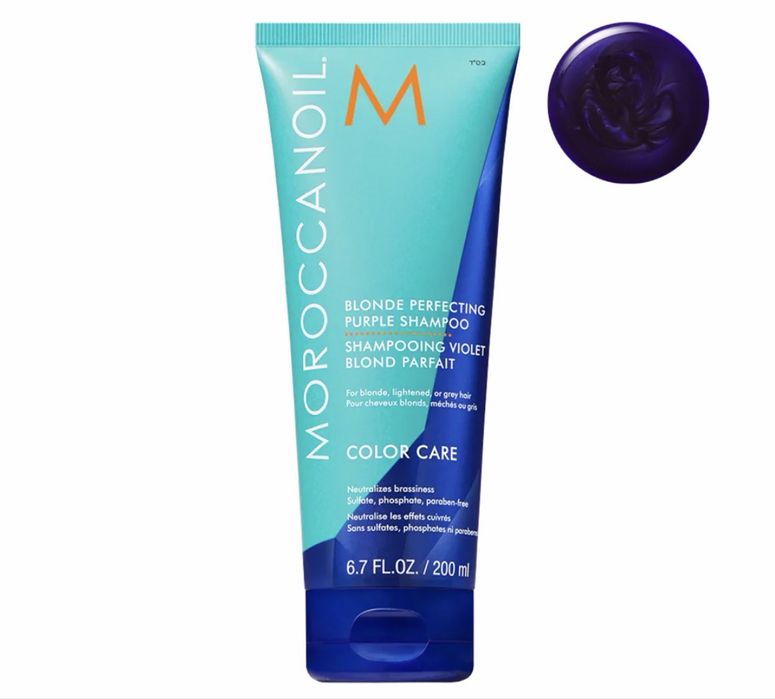 Тониращ шампоан Moroccanoil Blonde perfecting purple shampoo