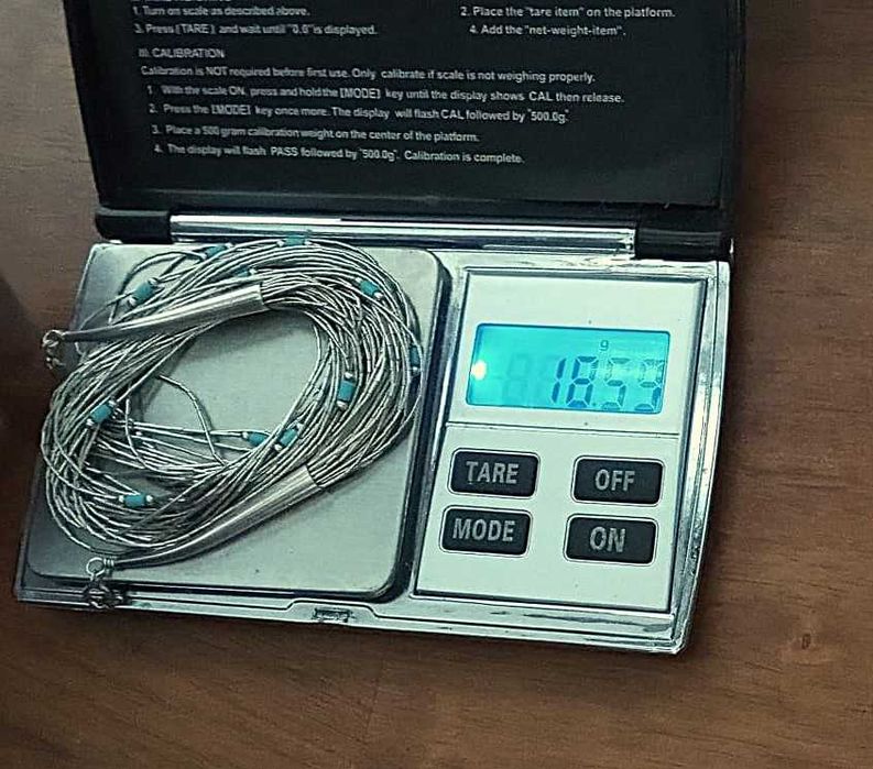 Colier Argint 925 cu pietre turcoaz 18 gr