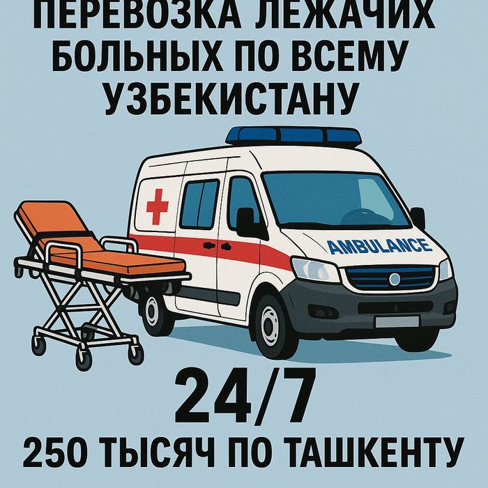 Перевозка лежачих больных 250 тысяч