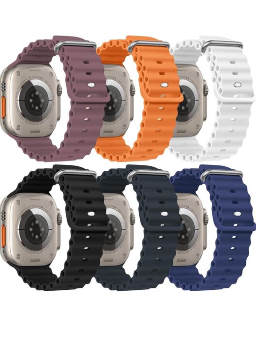 Curea Husa Silicon Perforatii Laterale Compatibila Ceas Apple Watch