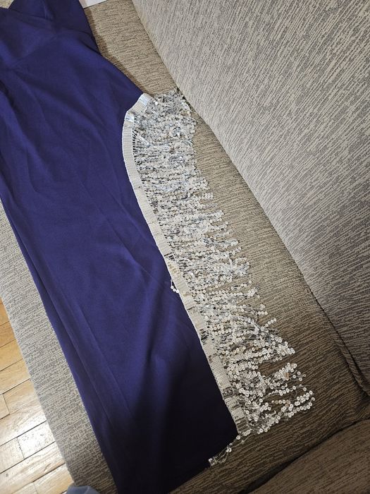 Rochie Mov  cu paiete argintii