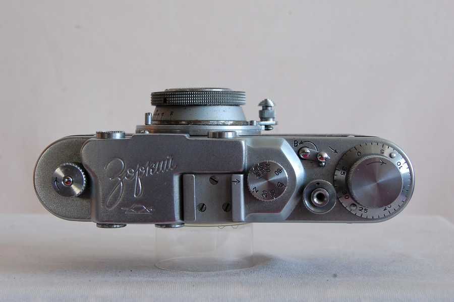 Zorki 1 cu industar 3.5 50, aparat foto clasic telemetric copia leica