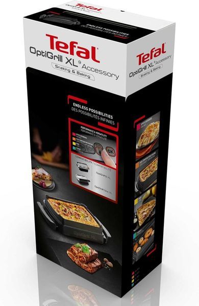 Нова Плоча за Закуски и Сладкиши Съд за Печене Тава TEFAL XA727810 OPTIGRILL+XL/ELITEXL, 2 години Гаранция