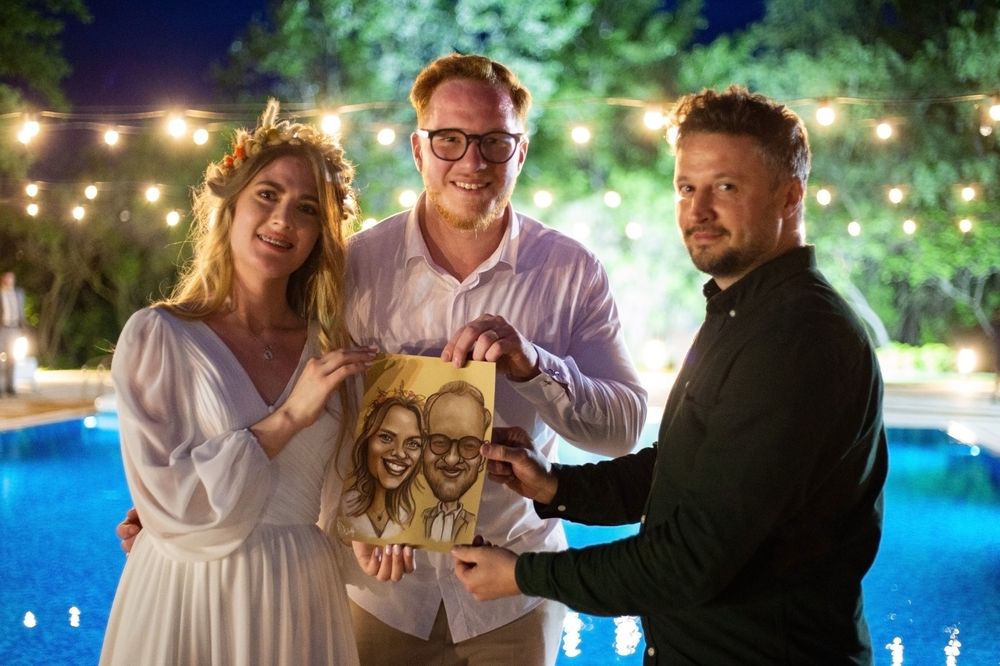 Marturii eveniment; caricatura; cadou