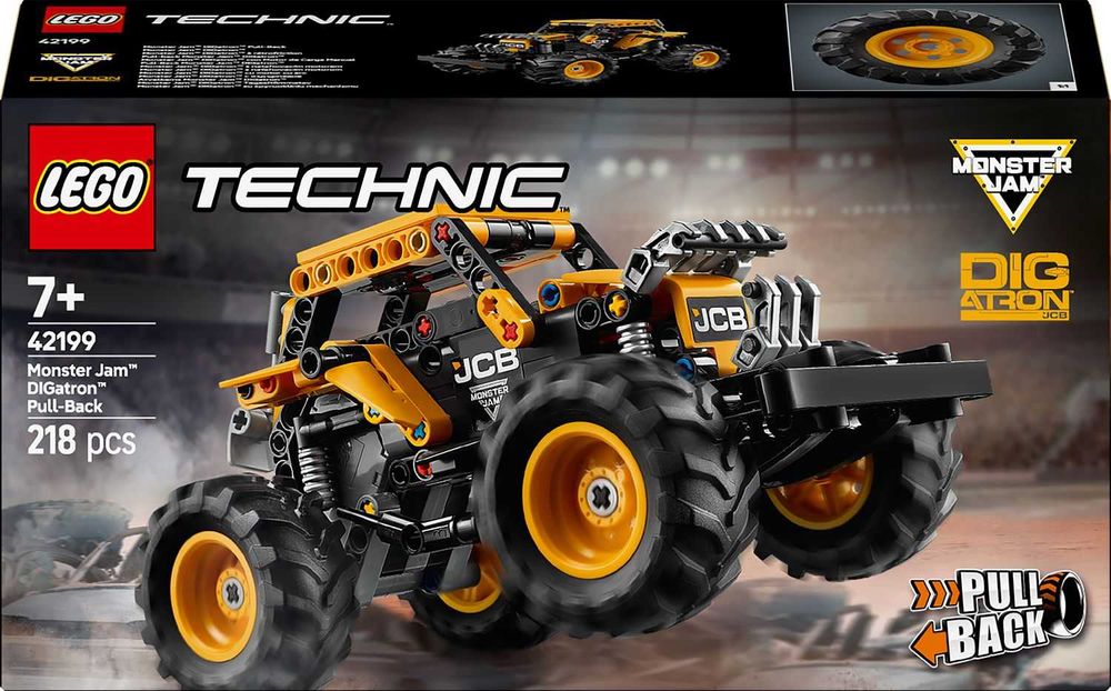 LEGO Technic 42199 Monster Jam DIGatron с издърпване