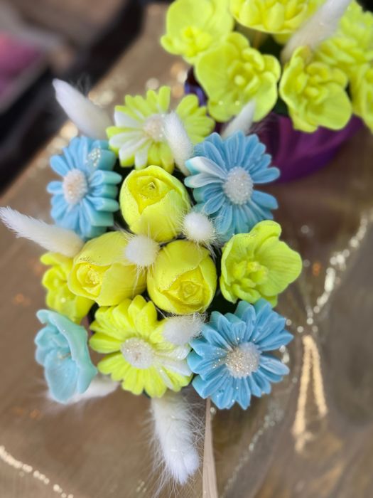 Подарък за 8 март букети от глицеринов сапун