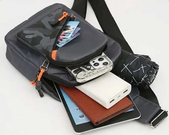 Мъжка чанта за гърди и рамо