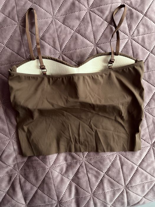 Елегантно бюстие, тъмно кафяво, универсален размер