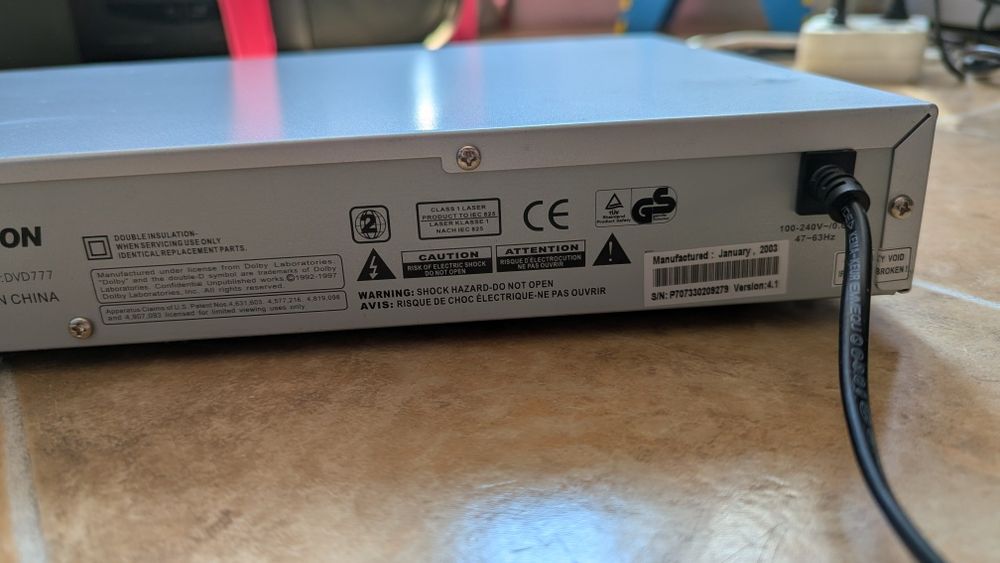 Dayton DVD 777 dvd player