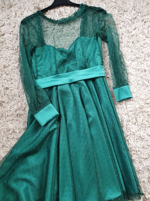 Rochie eleganta verde smarald.