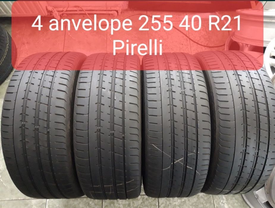 4 anvelope 255/40 R21 Pirelli de vara