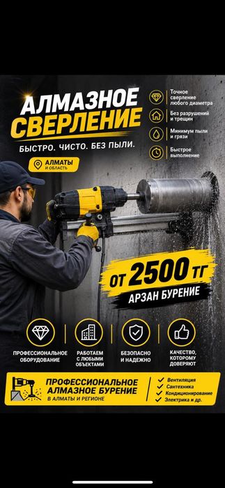 Алмазное сверление бурение