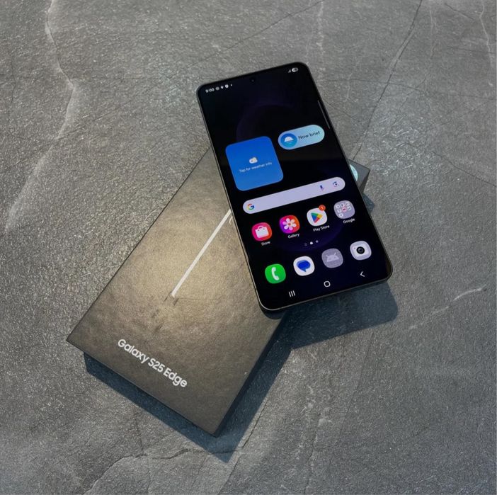 Samsung S25 Edge • NOU • 256 GB • 12 RAM • Garantie • 100% Bateria