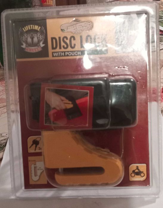 Заключващо устройство за спирачен диск за велосипед, скутер и други