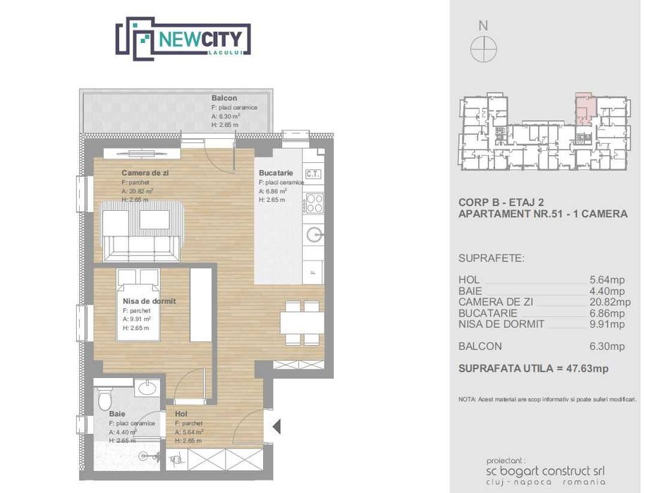 0% COMISION! Apartament cu 2 camere, etaj 2 FINISAT