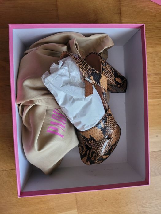 Sandale piele Paris texas noi