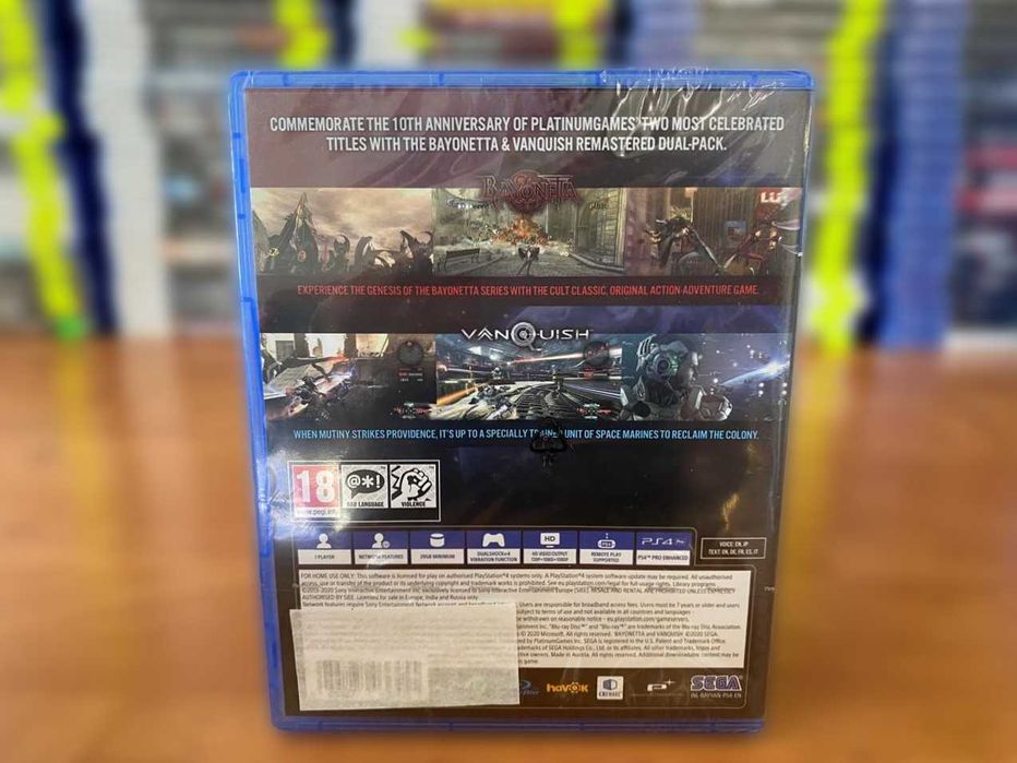 Новый диск Bayonetta & Vanquish 10th Anniversary Bundle PS4 Много Игр