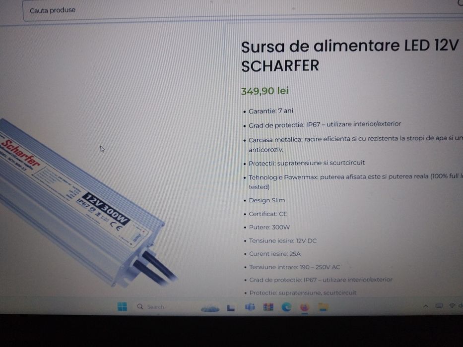 Sursa alimentare Led Scharfer  Sch 300 -12