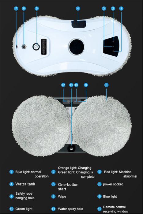 Интелегентен работ за прозорци-ултразвуков воден спрей HCR-11 Panacox