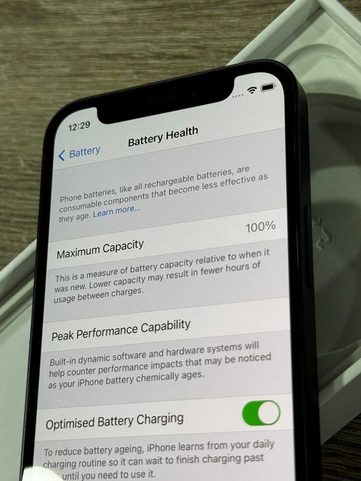 iPhone 12 Mini 100% Battery
