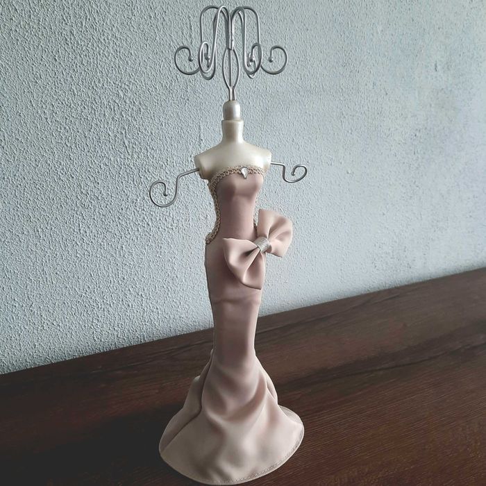 Колие мед.стомана и кристал+поставка за бижута