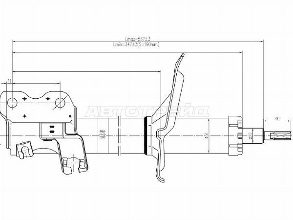 Стойка передняя Nissan Cefiro