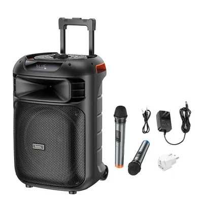 Караоке тонколона 12 инча с 2 безжични микрофона