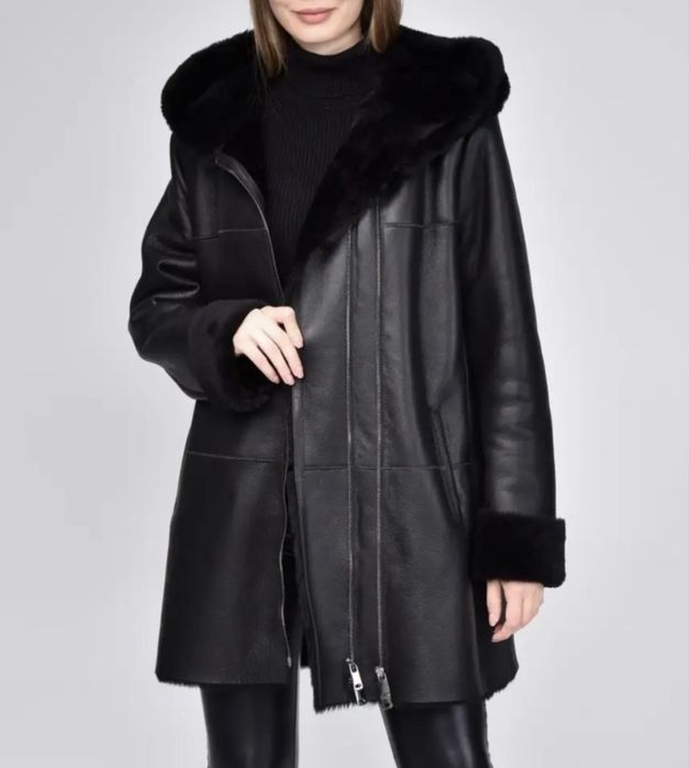 Продам дубленку черную